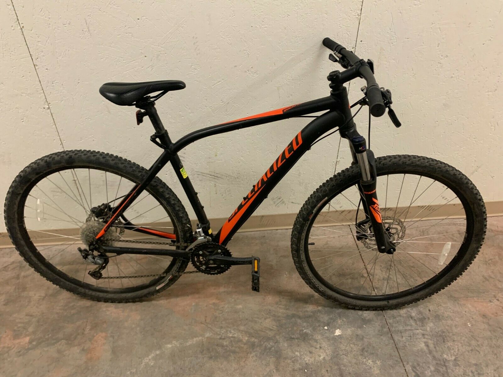 Specialized Rockhopper mountain bike, XL, black/red, in great condition